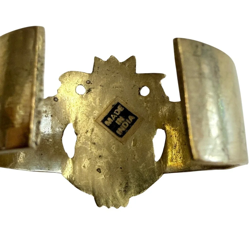 Pineapple Napkin Rings Unisex OS Gold Good Vintage Brass Set of 6 India‎